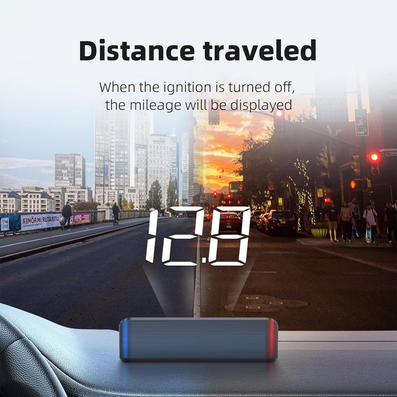 wiiiw Heads up Display for Cars Car HUD M4, Digital Speedometer for Car OBD2 Speedometer with Speed, Voltage, Water Temperature, etc., Suitable for Some Vehicles' speedometers After 2009 - Image 5